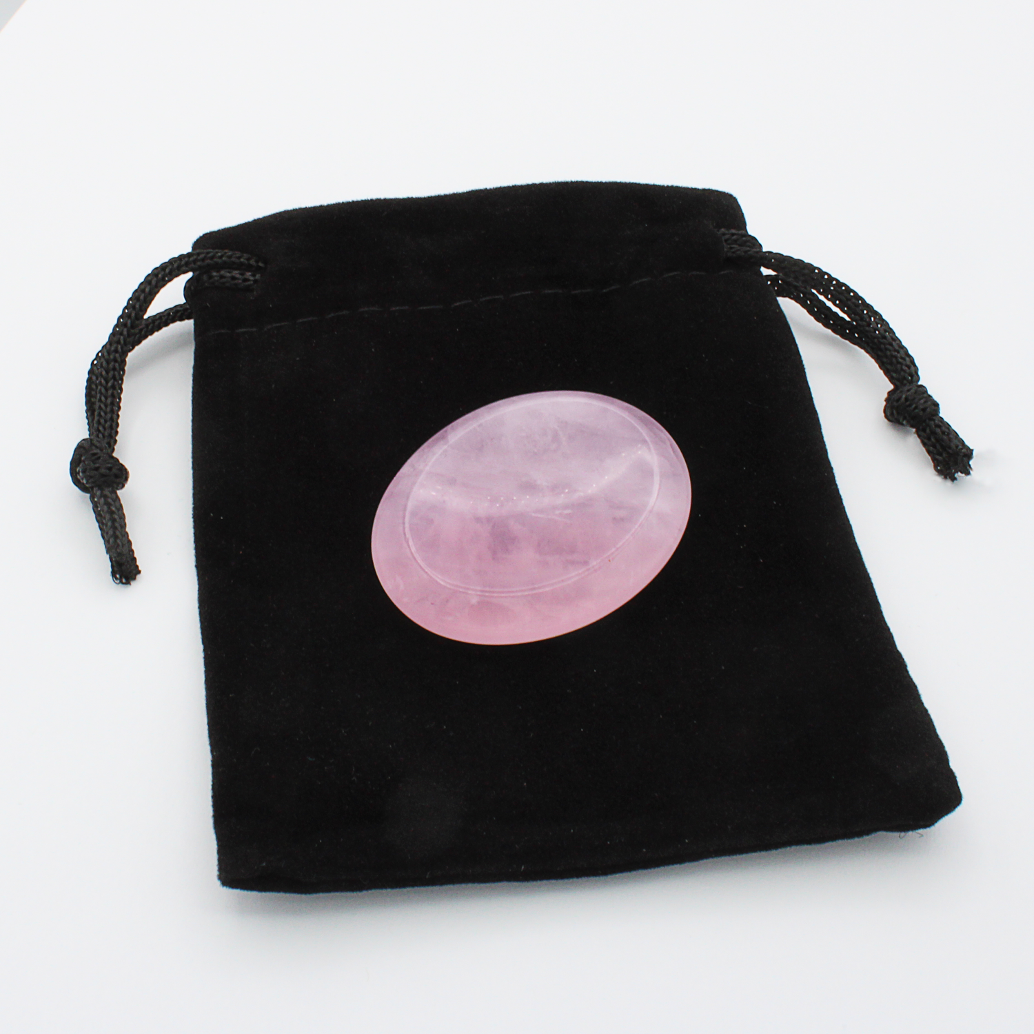 Ritual Supplies - Love Spell Supplies - Rose Quartz Worry Stone Wiccan Healing Crystal Witchcraft Supplies Pagan Altar Tools Crystal for Witches Rituals & Spellwork