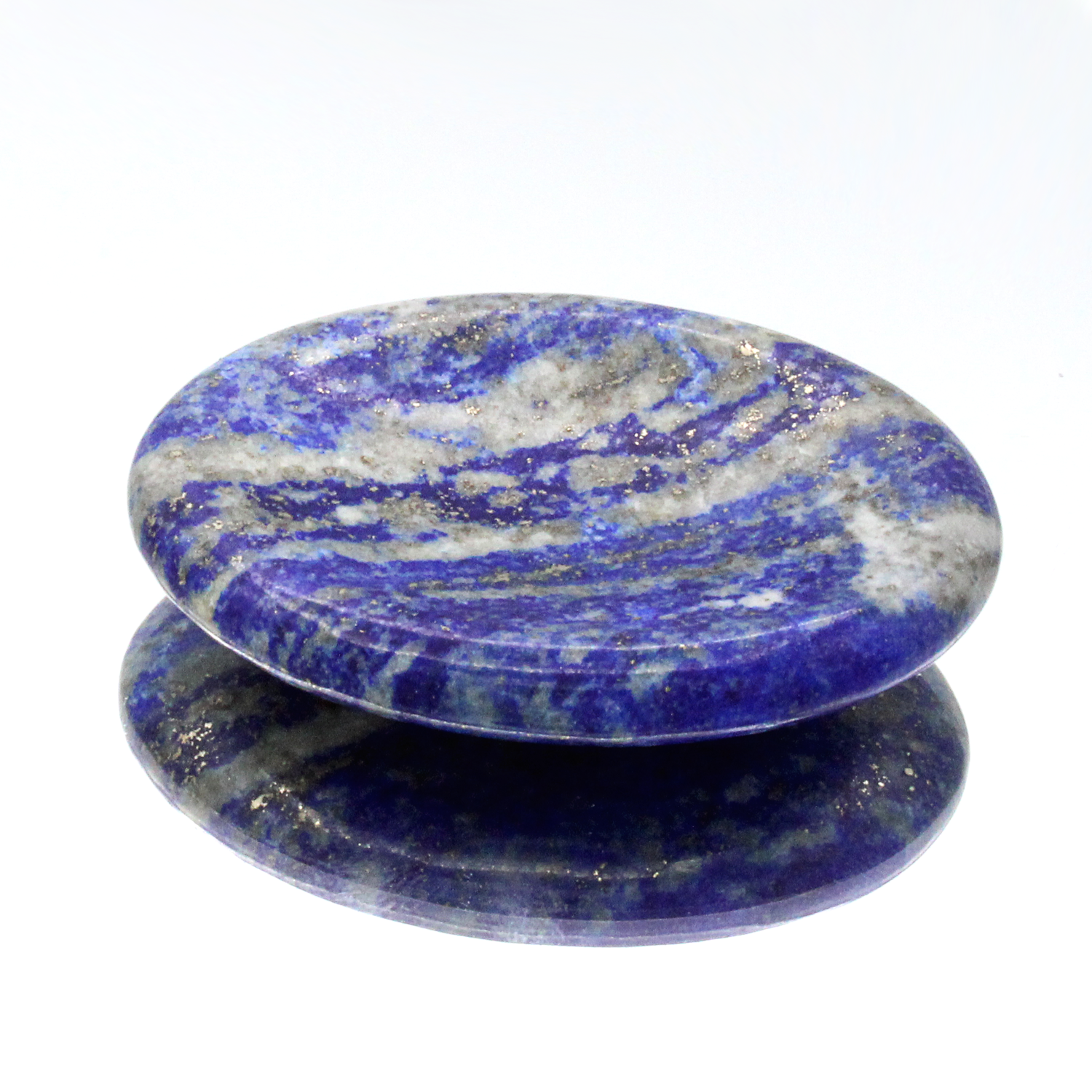 Lapis Lazuli Worry Stone Wiccan Healing Crystal Witchcraft Supplies Pagan Altar Tools Crystal for Witches Paganism Spells Rituals