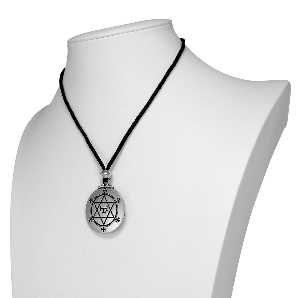 Talisman Hexagram of Solomon Necklace Amulet from Key of Solomon