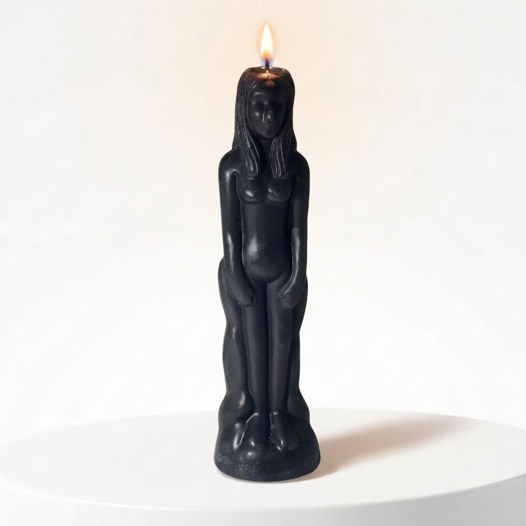 Female Figure Candle | Black