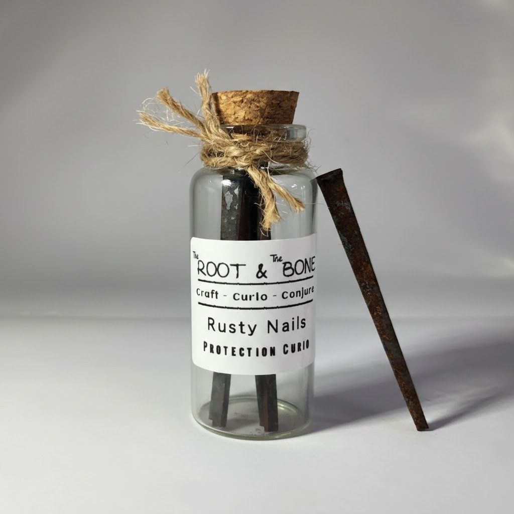 Sympathie Works【SW35】Rusty Nail オマケ付 Rusty Nails for Witchcraft | Hoodoo Protection Curio - Coffin