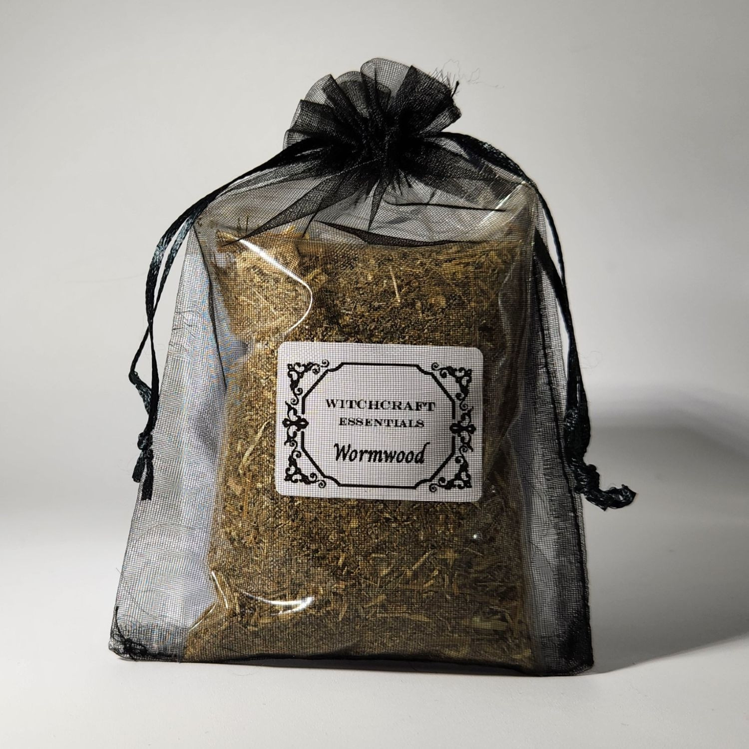 wormwood black organza sachet witchcraft essentials apothecary