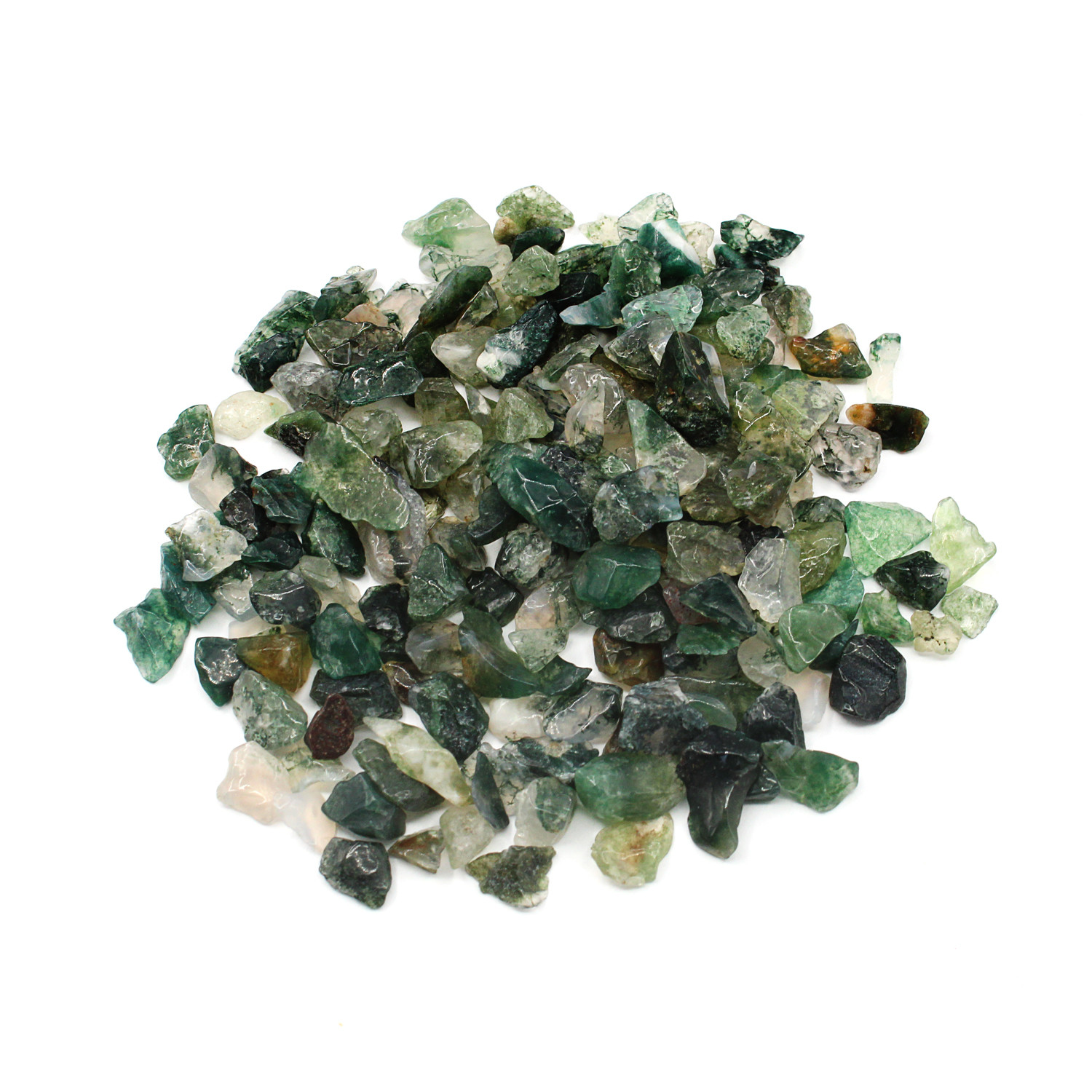 Moss Agate- Apothecary Bottle - Witchcraft Essentials