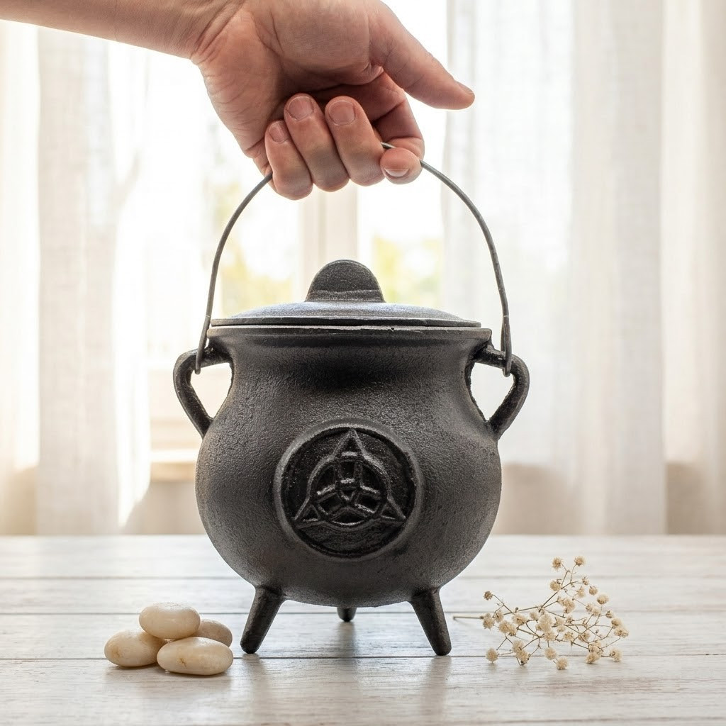 Druid Cauldron - Cast Iron | Ritual Cauldron - XL