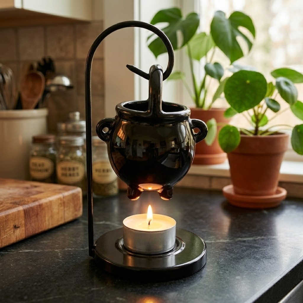 hanging cauldron witchcraft store item for Green witch kitchen witch witchcraft pagan supplies