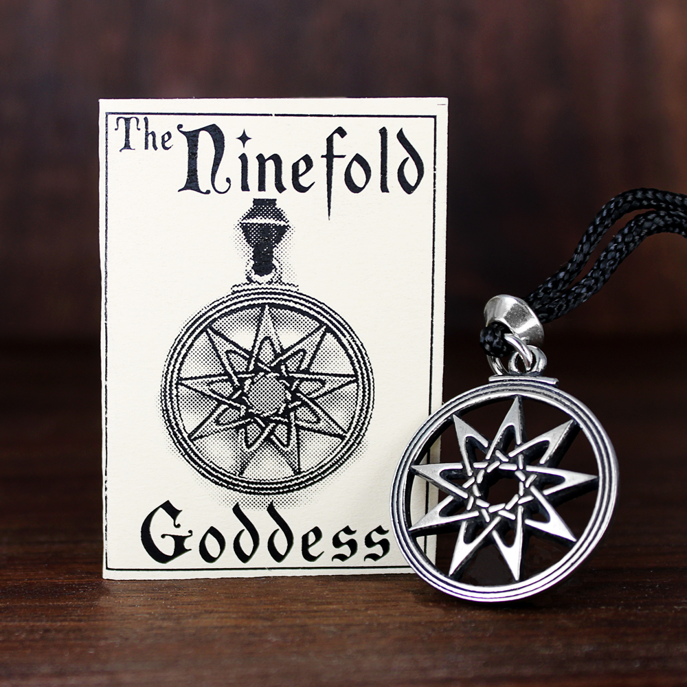 Ninefold Goddess Divine Feminine Necklace Wicca Jewelry