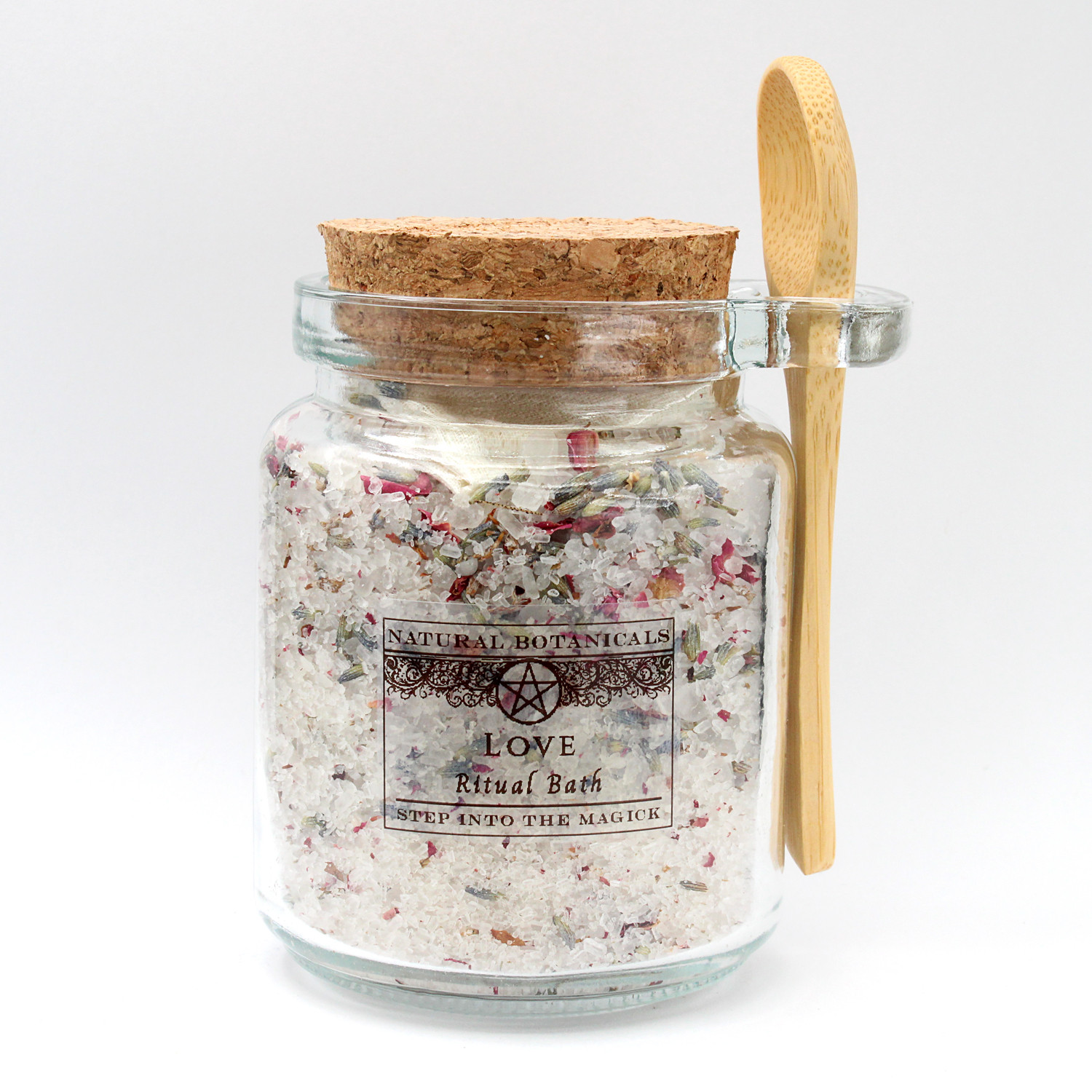 Love Ritual Bath Salts Jar with Spoon | Love Drawing & Attraction