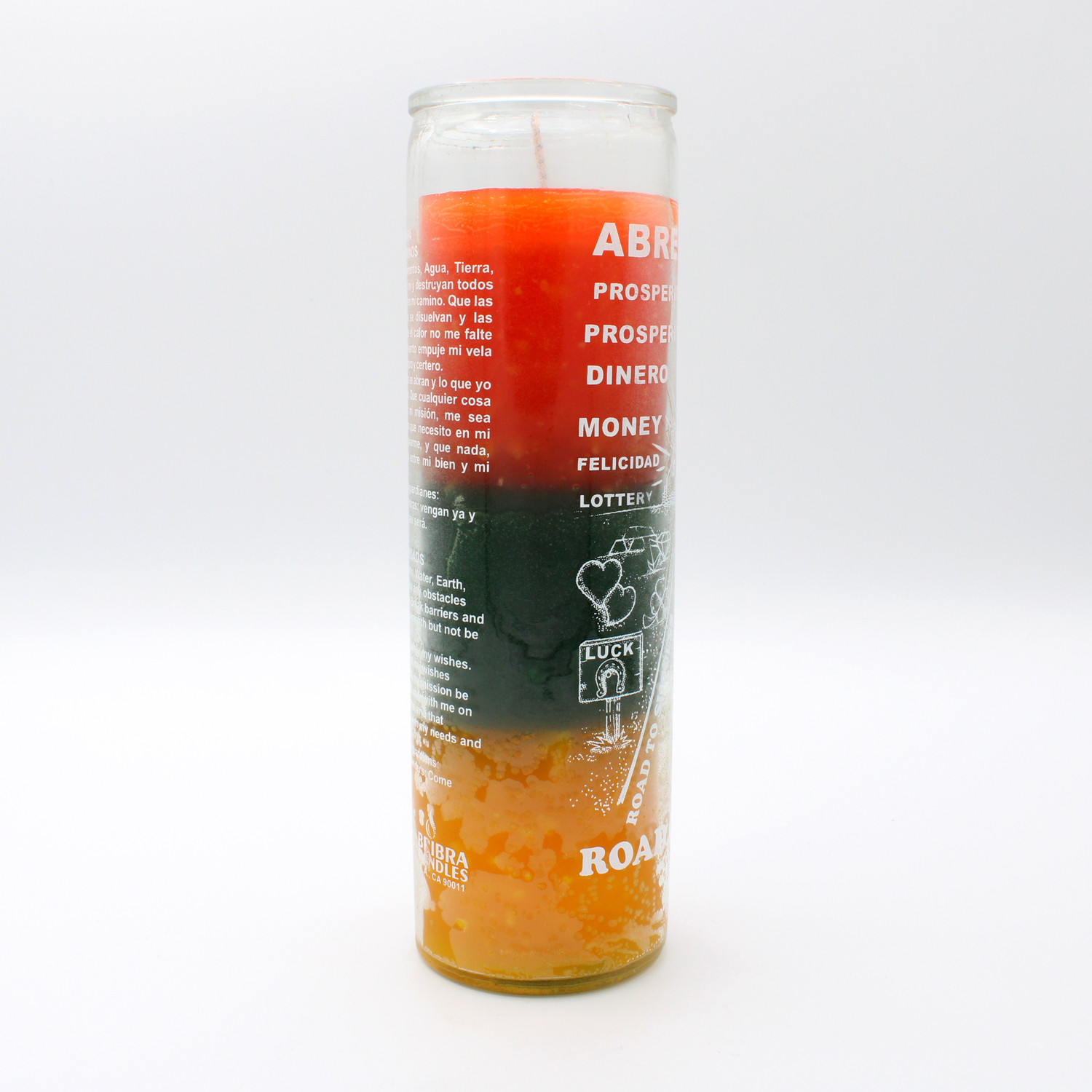 Road Opener Triple Action  | Occult Candle | Red Green Orange