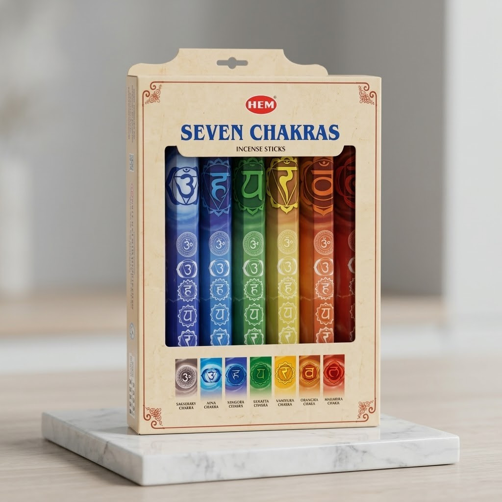 HEM Seven Chakras Incense Kit | Energy Balancing & Ritual