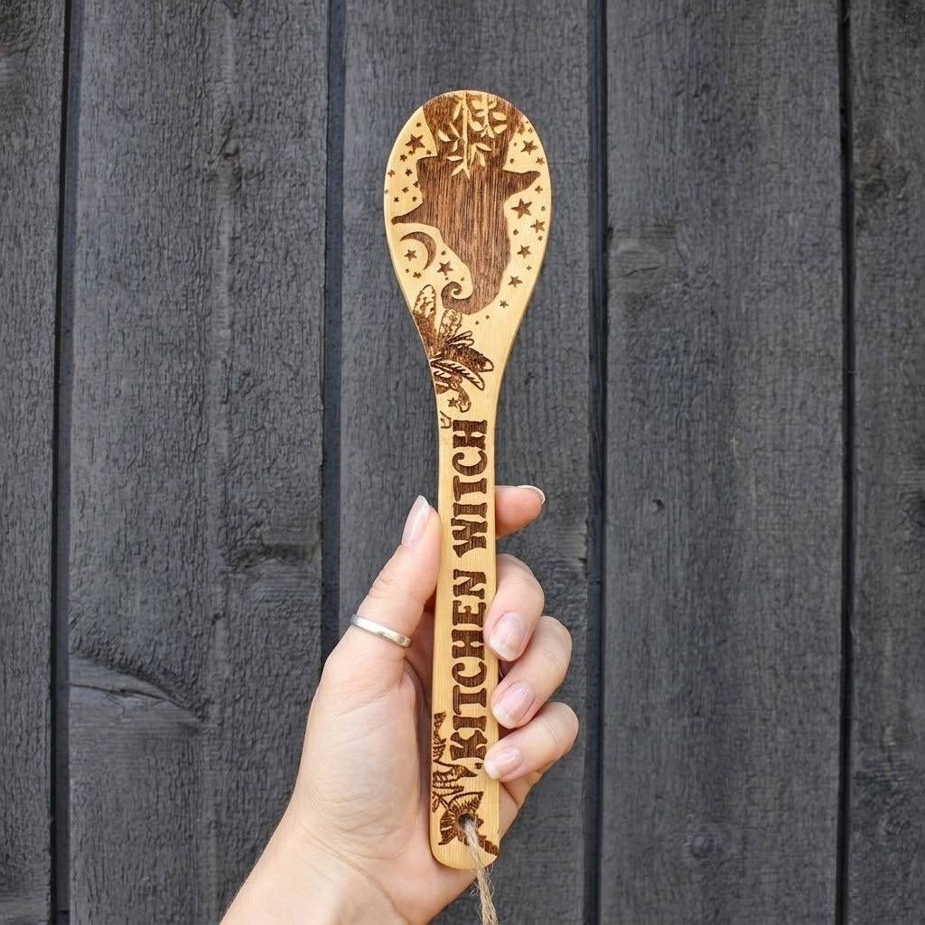 Kitchen Witch Wooden Spoon