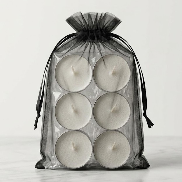 White Ritual Tea Lights | 6-Pack Magickal Candles