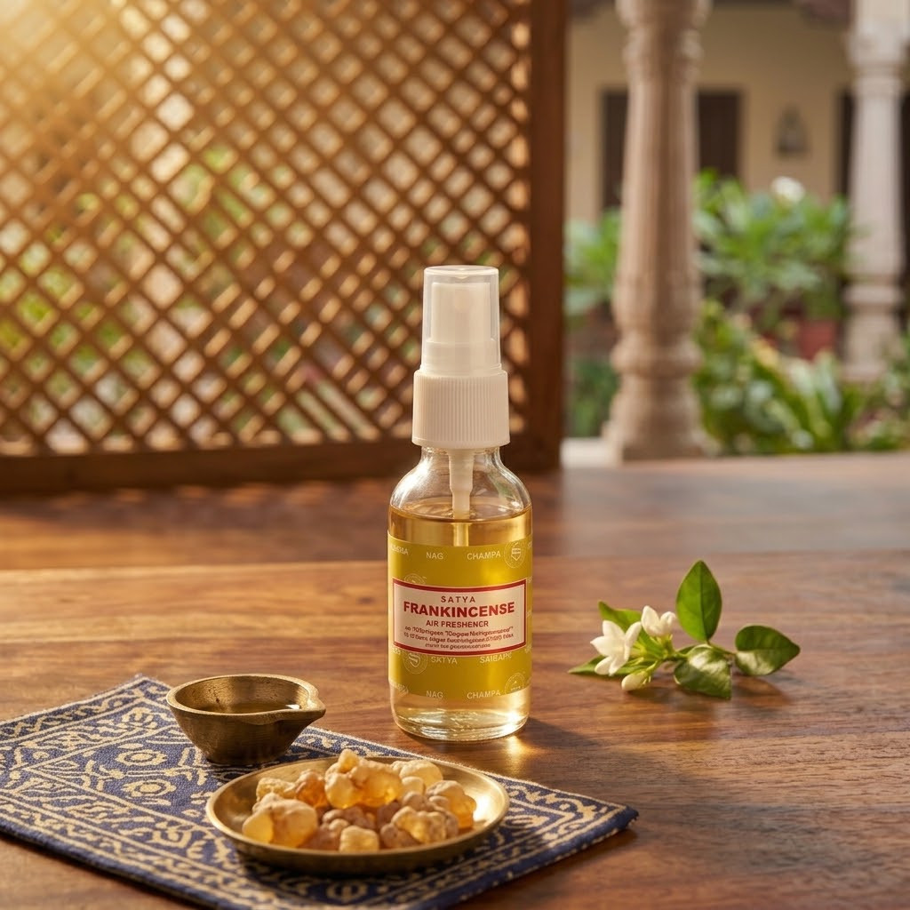 Frankincense Spiritual Spray | Satya Air Freshener | 30ml (1 fl. oz. bottle)