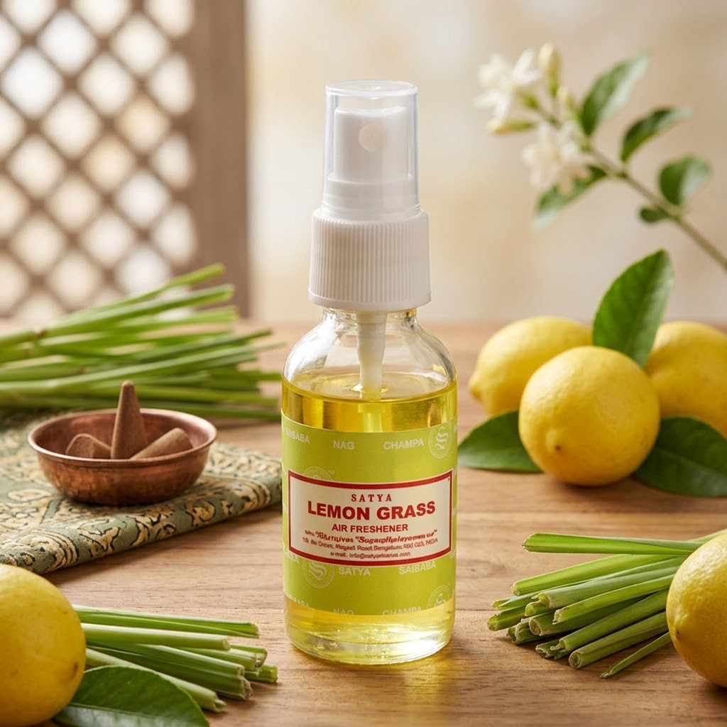 Lemon Grass Spiritual Spray | Satya Air Freshener | 30ml (1 fl. oz. bottle)