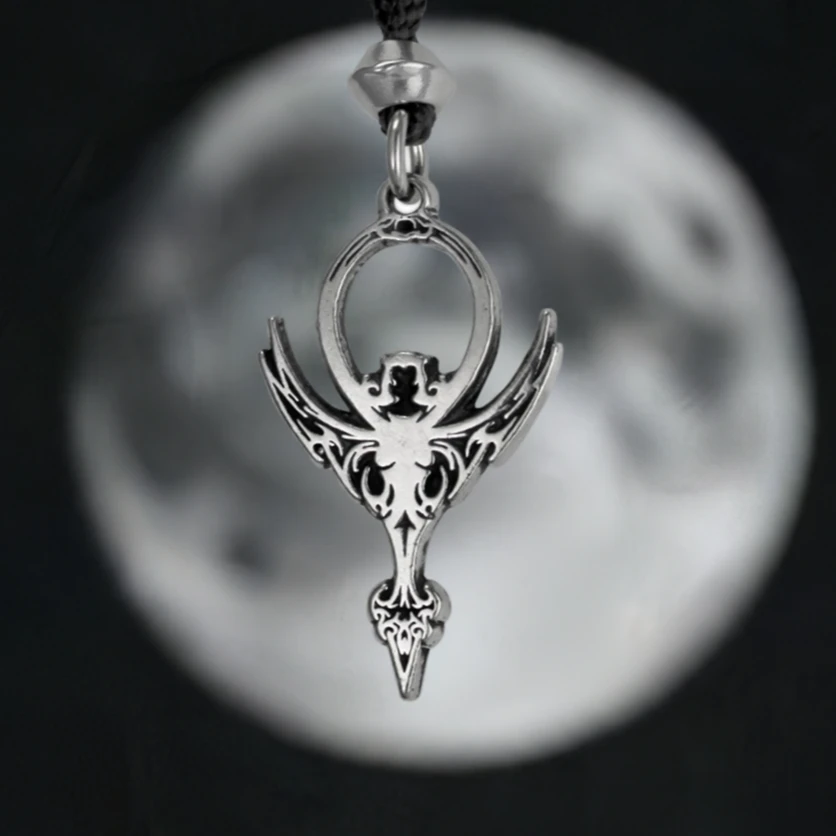 Goddess Lilith Pendant Necklace | Double-Sided Pewter Lilith