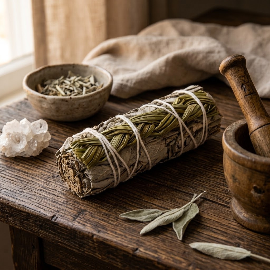Sweet Grass & White Sage Bundle