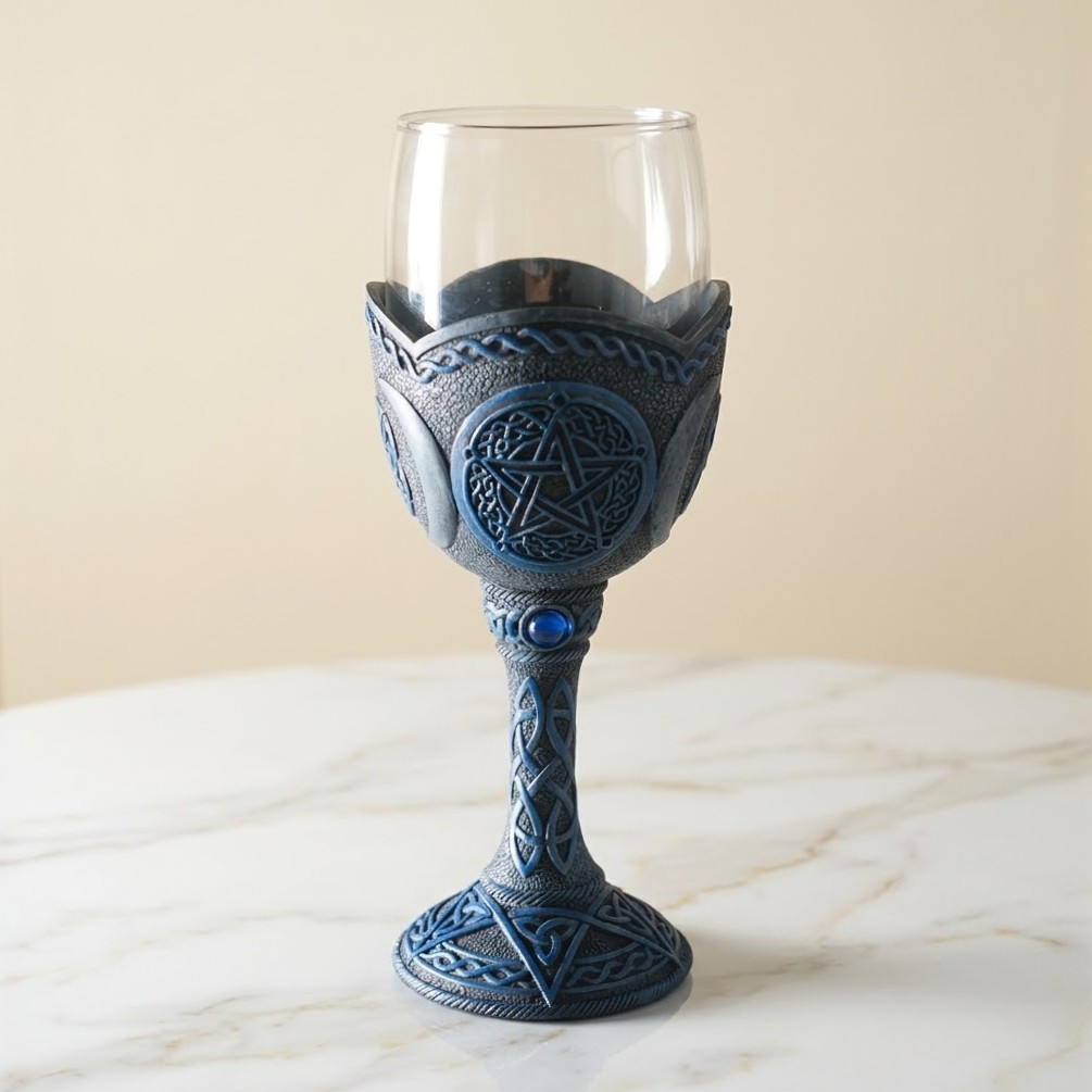 Pentacle Chalice | Moonphase Goblet