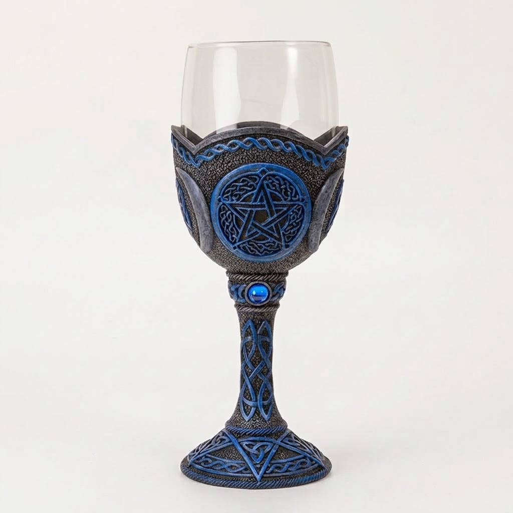 Pentacle Chalice | Moonphase Goblet