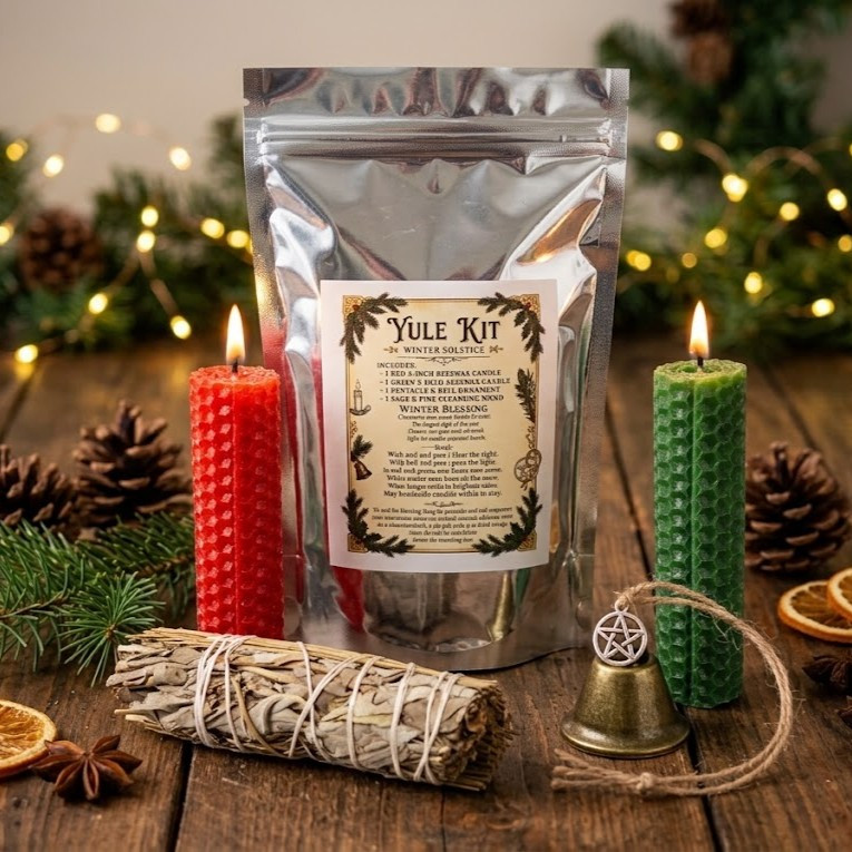 yule altar winter solstice magic hearth and home witch solstice ritual cozy occult winter witchcraft evergreen magic