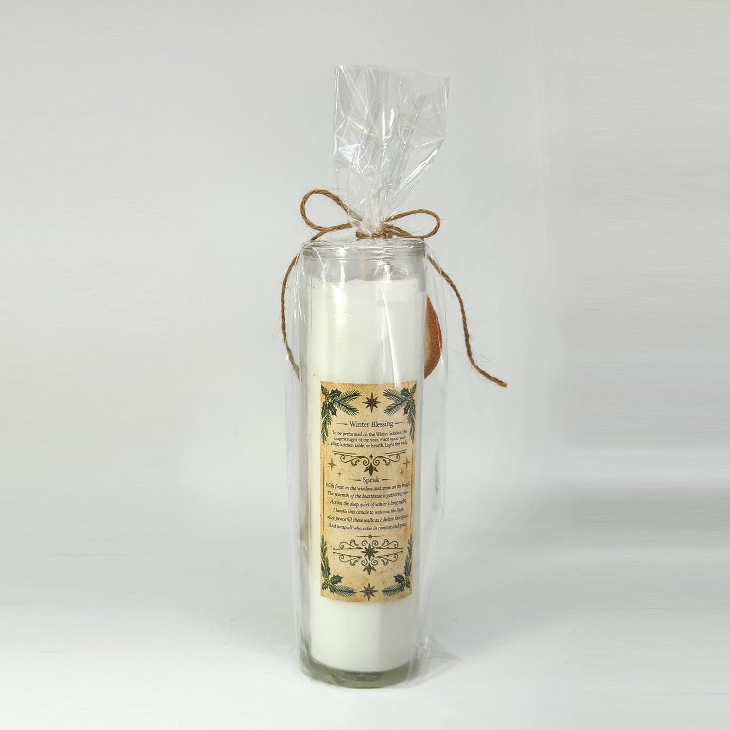 Yule Winter Solstice Altar Candle | Hearth Blessing Ritual