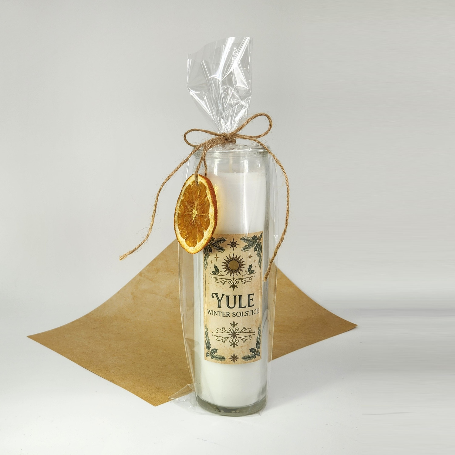 Yule Winter Solstice Altar Candle | Hearth Blessing Ritual