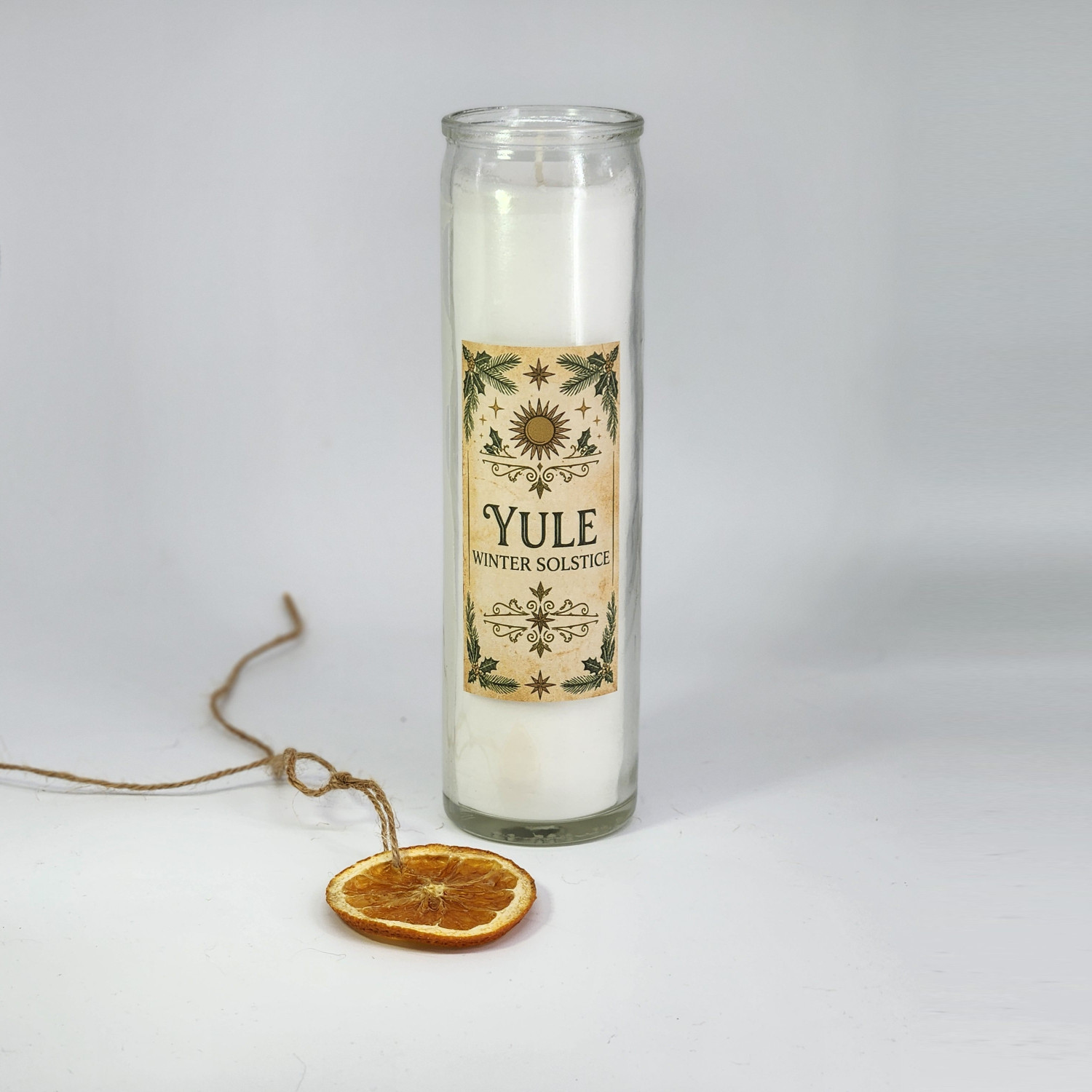 Yule Winter Solstice Altar Candle | Hearth Blessing Ritual