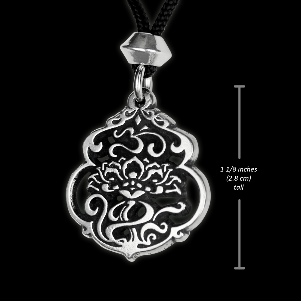 Lotus Aum Necklace Om Pendant Hindu Jewelry