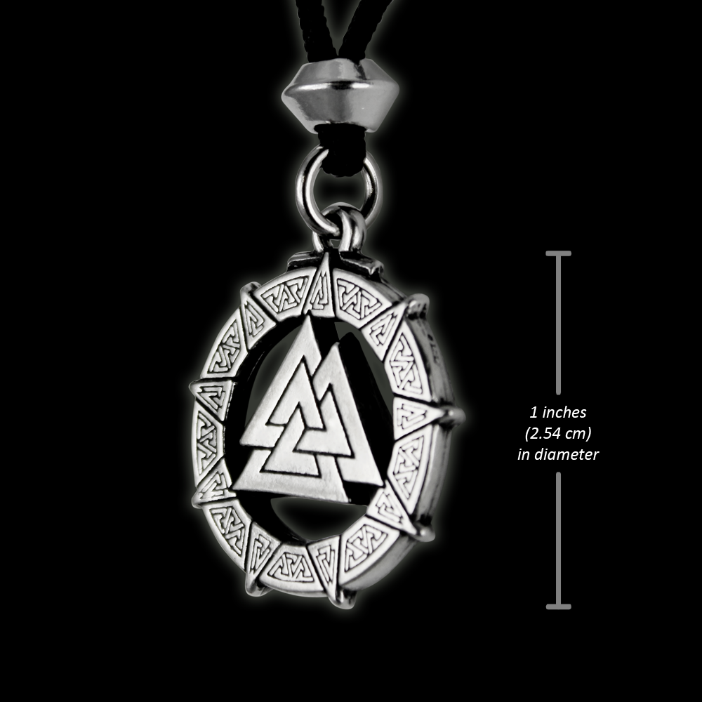 Valknut Necklace Warrior's Knot Pendant