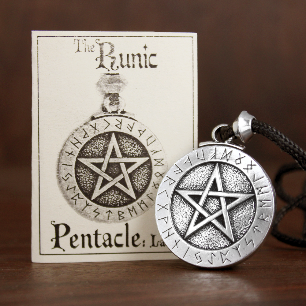 Large Pentacle Necklace Wiccan Pagan Witchcraft Jewelry