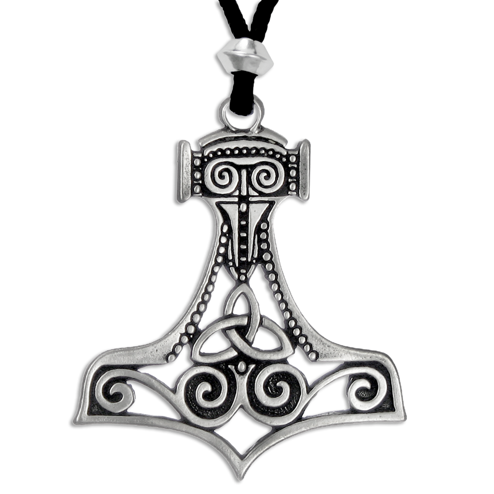 Large Thor's Hammer Mjolnir Pendant Viking Necklace Jewelry