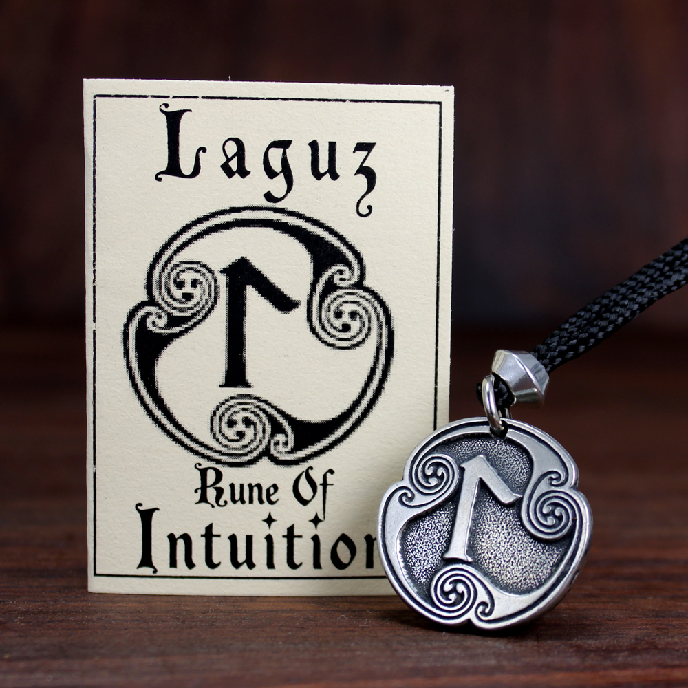 Laguz Necklace Viking Amulet Jewelry