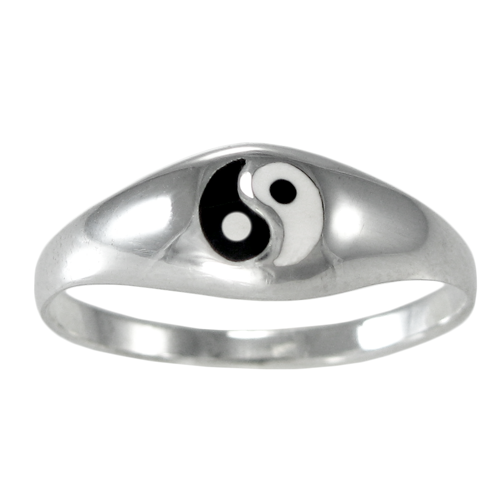 Sterling Silver Yin Yang Ring