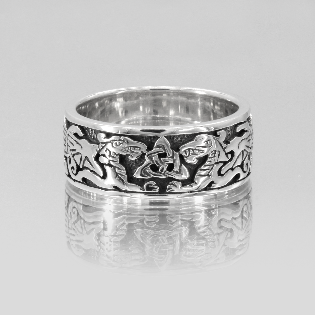 Pendente Celtico Nodo della Triquetra in Argento Sterling 925 con