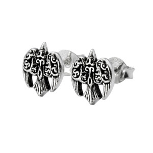 The Morrigan | Dark Goddess - Celtic Raven Earrings | Sterling Silver