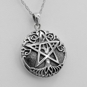 Witchcraft Spell Locket | .925 Sterling Silver Pendant Necklace | Talisman for Sent Magic