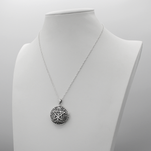 Witchcraft Spell Locket | .925 Sterling Silver Pendant Necklace | Talisman for Sent Magic
