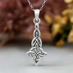 Best Witch Store Online Sellers: Witch Store: Witches Knot Pagan & Wiccan Necklace | .925 Sterling Silver Jewelry for Witchcraft