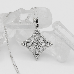 Witchcraft Jewelry | Witches Knot Necklace | Wiccan Pendant | .925 Sterling Silver | Spiritual, Metaphysical, & Occult Symbol | Wiccan & Witchcraft Supplies | Protection Amulet Witchcraft Jewelry | Witches Knot Necklace | Wiccan Pendant | .925 Sterling Silver | Spiritual, Metaphysical, & Occult Symbol | Wiccan & Witchcraft Supplies | Protection Amulet