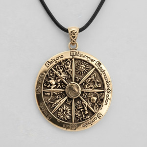 Bronze Wheel of the Year Pendant Bronze Wheel of the Year Pendant