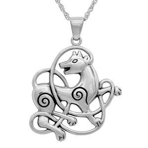 The Celtic Wolf | Totem Necklace | Spirit Animal Pendant | Sterling Silver The Celtic Wolf | Totem Necklace | Spirit Animal Pendant | Sterling Silver