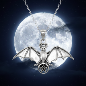 Bat Pentacle Samhain necklace pendant jewelry Bat Pentacle Samhain necklace pendant jewelry