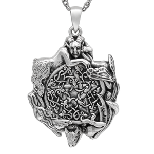 Wiccan Store & Pagan Jewelry : Faery Pentacle Necklace | Pagan Sterling Silver Witch Jewelry