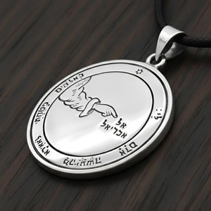 Second Pentacle of the Moon Talisman Necklace Crafted in Fine Sterling Silver