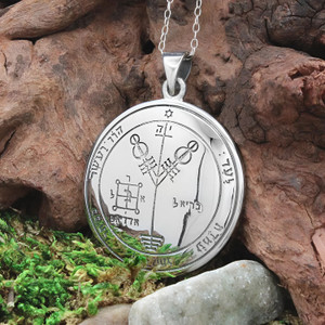 King Solomon Wealth Talisman Pendant in Sterling Silver Jupiter Seal