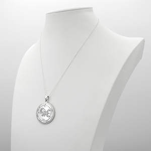 Sterling Silver Fifth Pentacle of Mars Talisman for Protection. Key of Solomon Pendant Necklace