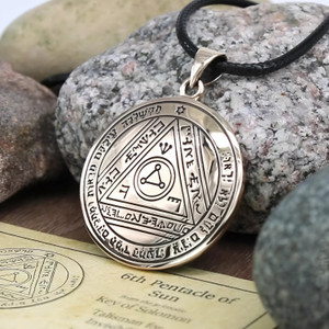 Sixth Pentacle of the Sun - King Solomon Seal Pendant