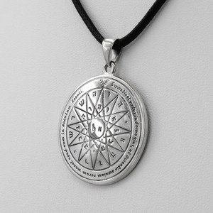 Key of Solomon Jewelry Pendant 925 Silver Fourth Pentacle of Mercury