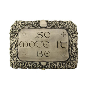 So Mote It Be Witchcraft & Spell Plaque | Wiccan Decor | Samhain Ritual Supplies | Wiccan Gifts