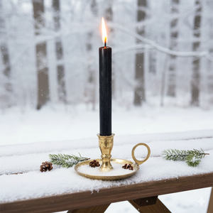 brass gothic witchcraft candle holder, witchcore, chime candle holder, spell candle holder, mini candle holder, pagan altar supplies, wiccan altar, witchy decor, ceremonial magick tools, ritual tool, yule gift, yule supplies