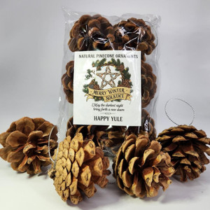 Pinecone Yule Ornaments | Yule gifts ideas | Yule presents gifts for pagans | Spiritual gifts for wiccans | Yule gifts for the home | Solstice Decor | Yule Tree Decorations | Homemade yule gifts | Witchy Gift exchange ideas