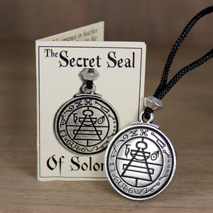 Secret Seal of Solomon Necklace Talisman Pagan Jewelry, esoteric and occult pendant